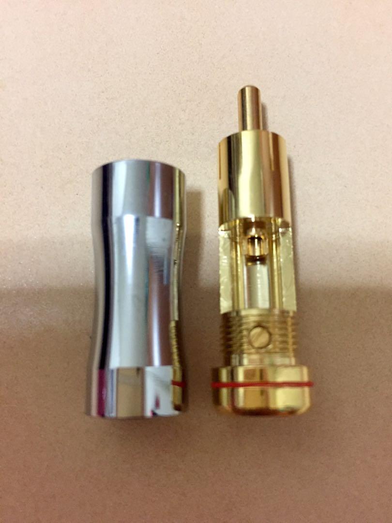 RCA plug (Category: Portable Audio Accessories) located in Singapore. Submitted by 28KV82 (Listing ID 277231739, Image 2). Description: Sell soldering RCA plug, 8pcs Standard size for CD player and Amplifier.