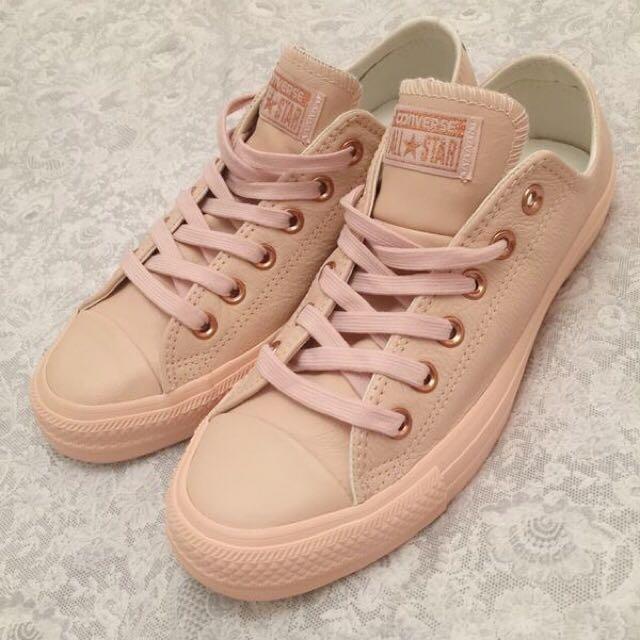 Readystocks AUTHENTIC CONVERSE NUDE SNEAKERS IN PASTEL ROSE TAN ROSE GOLD COLOURWAY