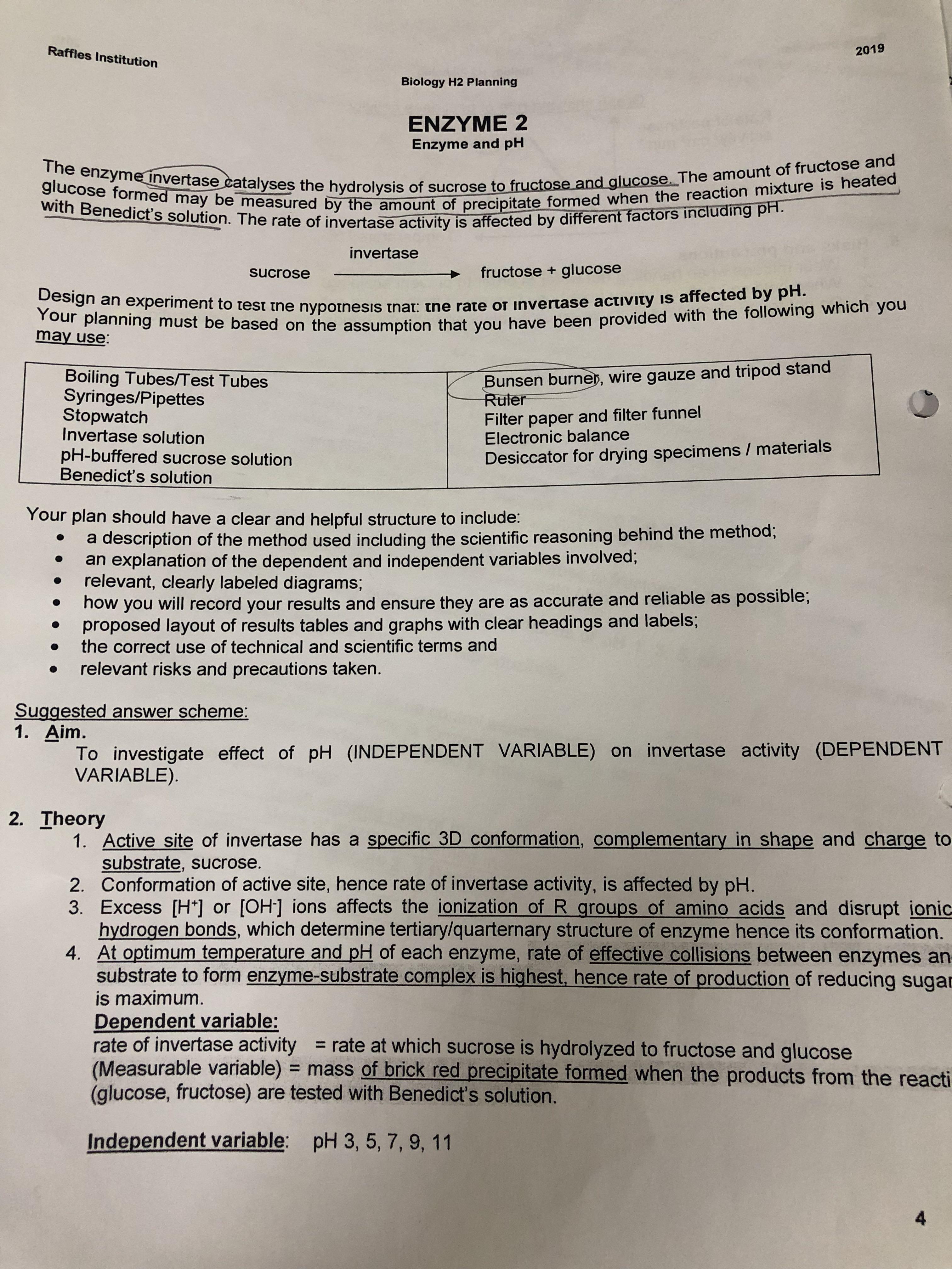 RJC H2 Biology Practical Guide Notes ( 2018-2019 ), Hobbies & Toys ...