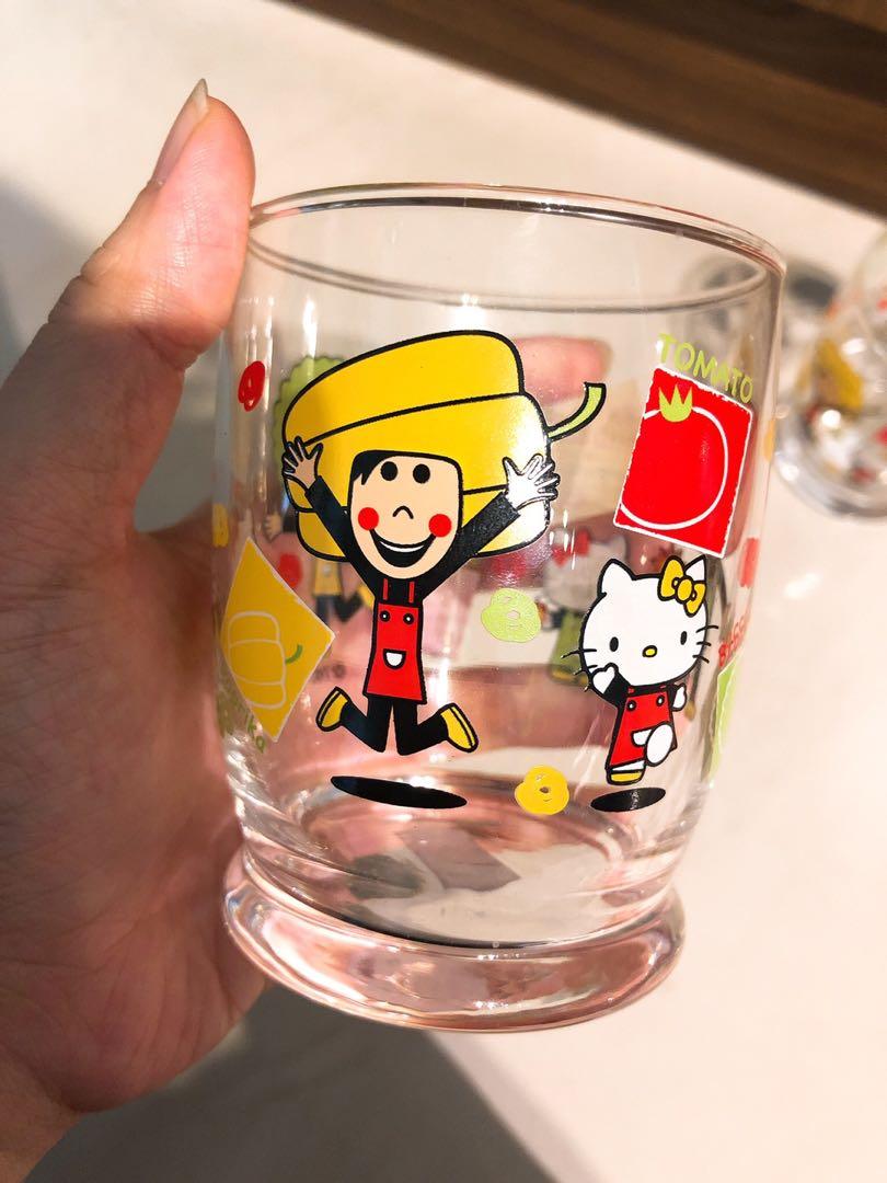 Sanrio Hello Kitty Glass Cup, Furniture & Home Living, Kitchenware & Tableware, Coffee & Tea