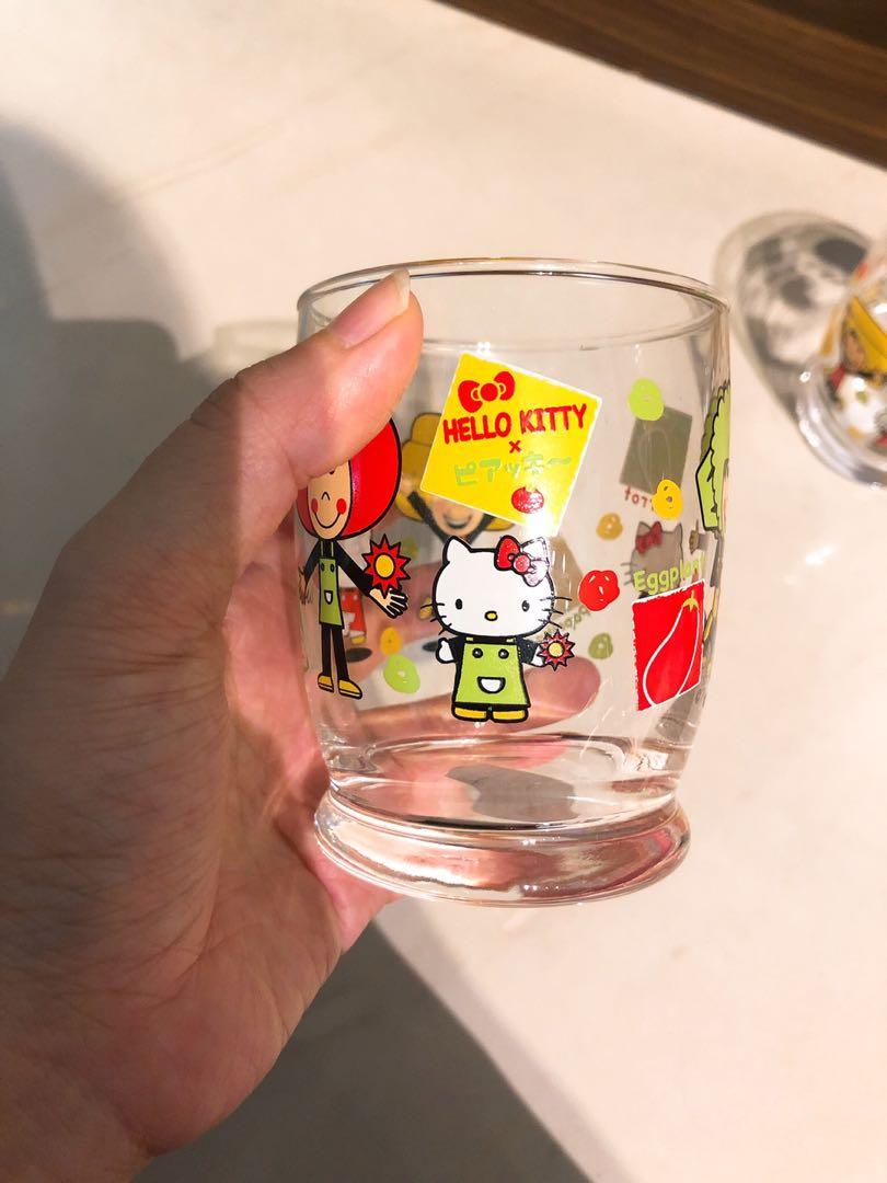 Sanrio Hello Kitty Glass Cup, Furniture & Home Living, Kitchenware & Tableware, Coffee & Tea