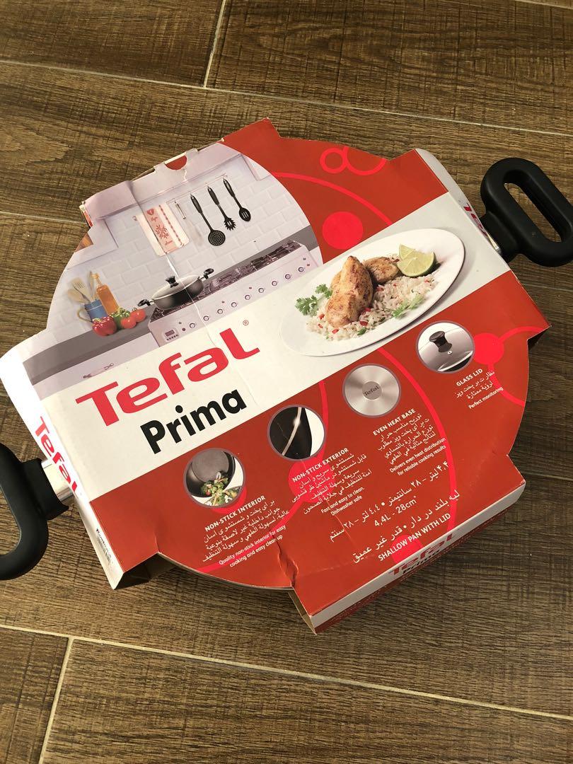 Tefal Shallow Pan with Lid (Category: Cookware & Accessories) located in Quezon City. Submitted by konmarimama (Listing ID 277182693, Image 1). Description: Brand new and authentic. 2 frying pans (28 and 30 cm) are already sold. 1 shallow pan with lid (28 cm) is available. .