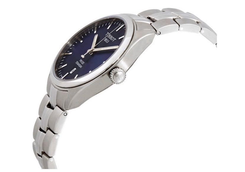 Tissot pr100 titanium best sale blue