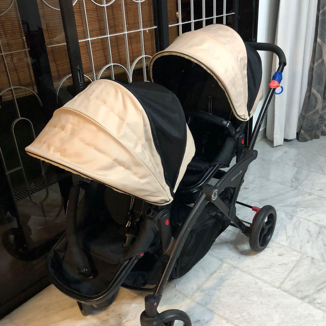 used twin pram
