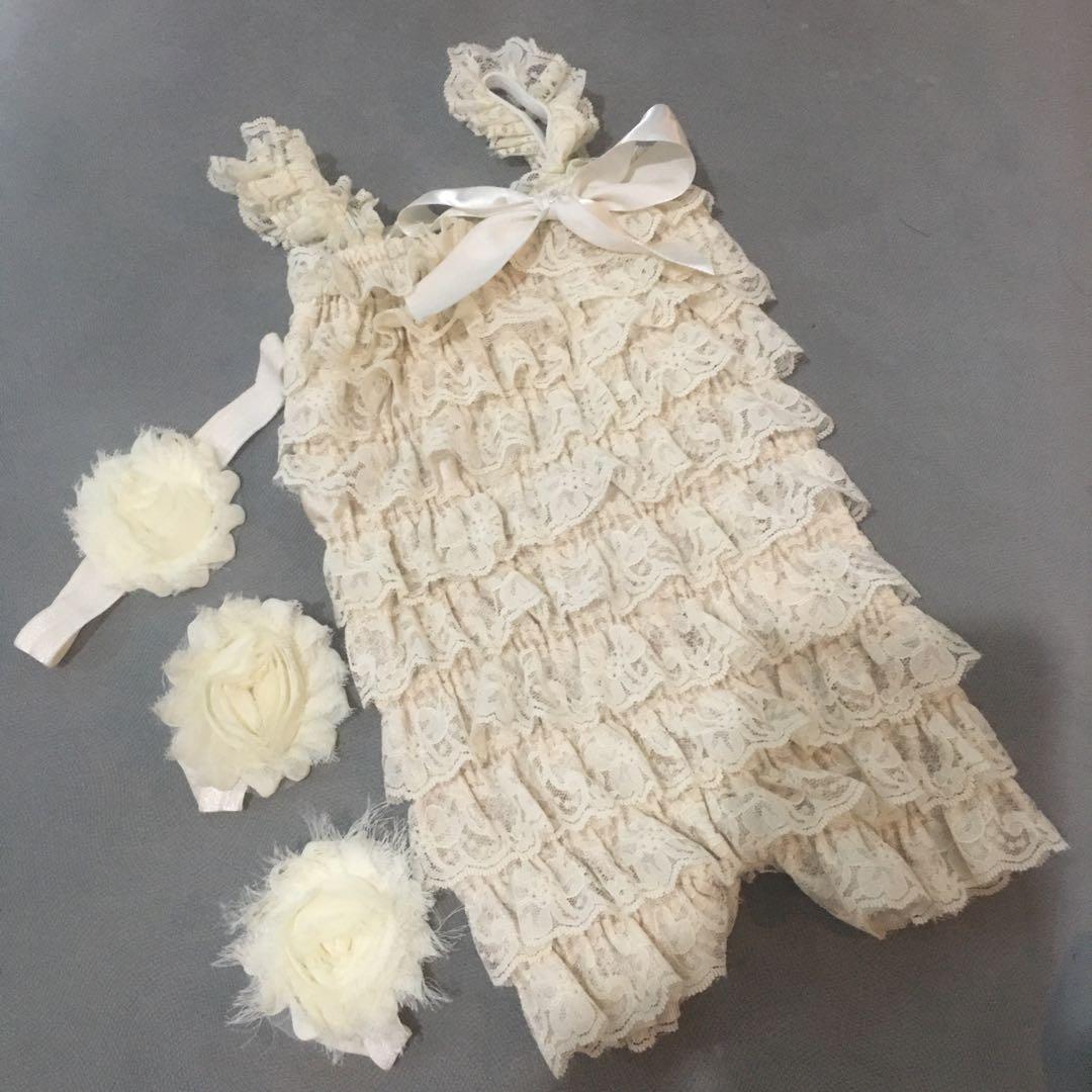 Vintage Rustic Gatsby costume for baby girl