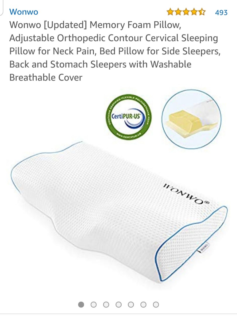 Wonwo memory foam pillow discount