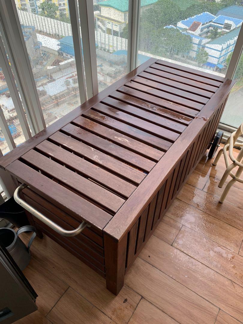 Wooden Storage Bench Furniture Others On Carousell