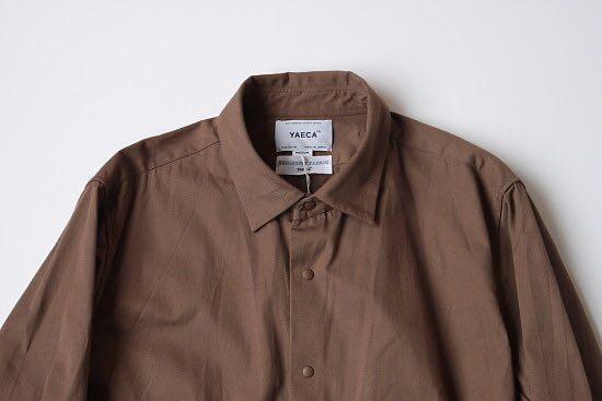 YAECA – Comfort Shirt Relax Square Brown