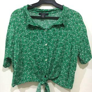 F21 Green Polo shirt