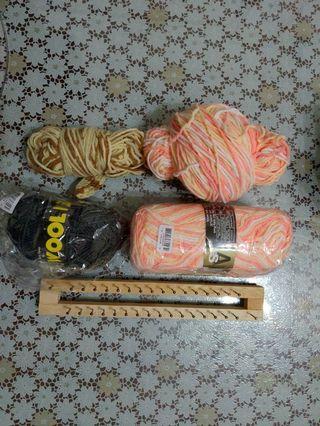 毛線+圍巾釘版(32釘)~適合給手癢想手作的文青