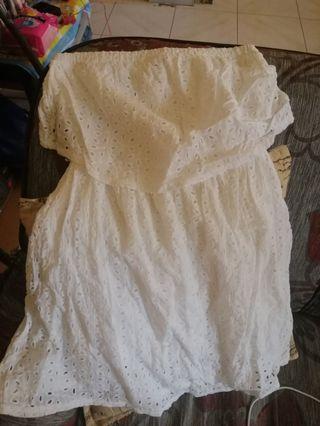 Tube Mini White Dress
