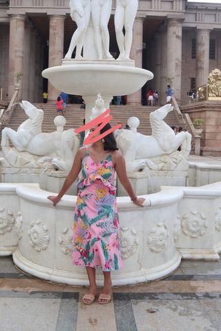 Pink Floral Dress
