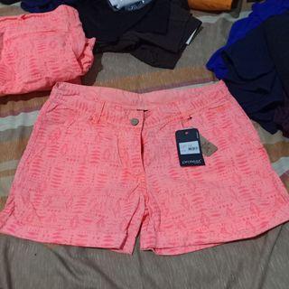 Celana Pendek hotpants Orange Stabilo Big size LP 82cm