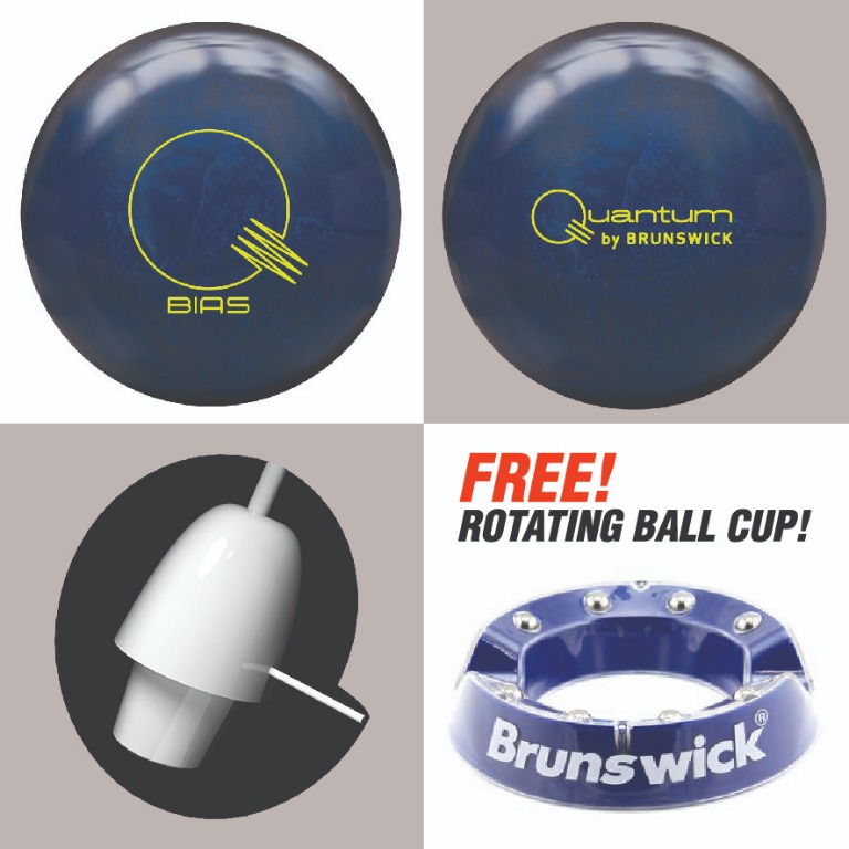 15lbs Brunswick Quantum Bias Pearl Bowling Ball, Sports Equipment