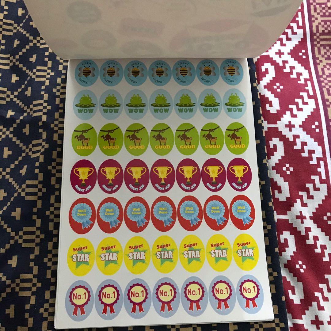 A4 Reward Stickers Booklet, Hobbies & Toys, Stationery & Craft ...