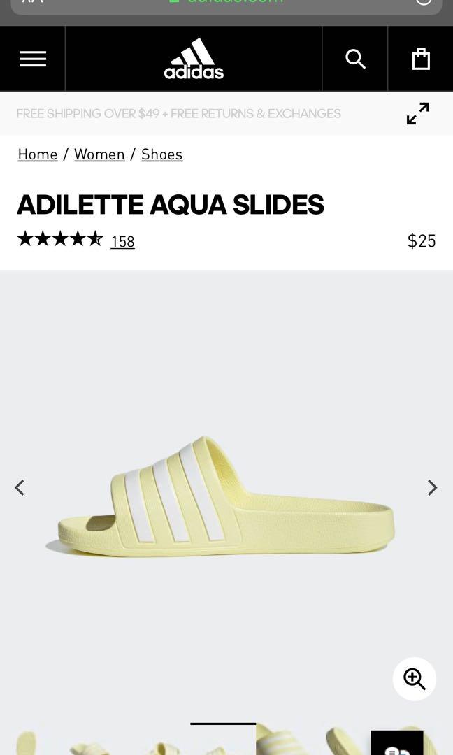 Adidas adilette slides yellow best sale