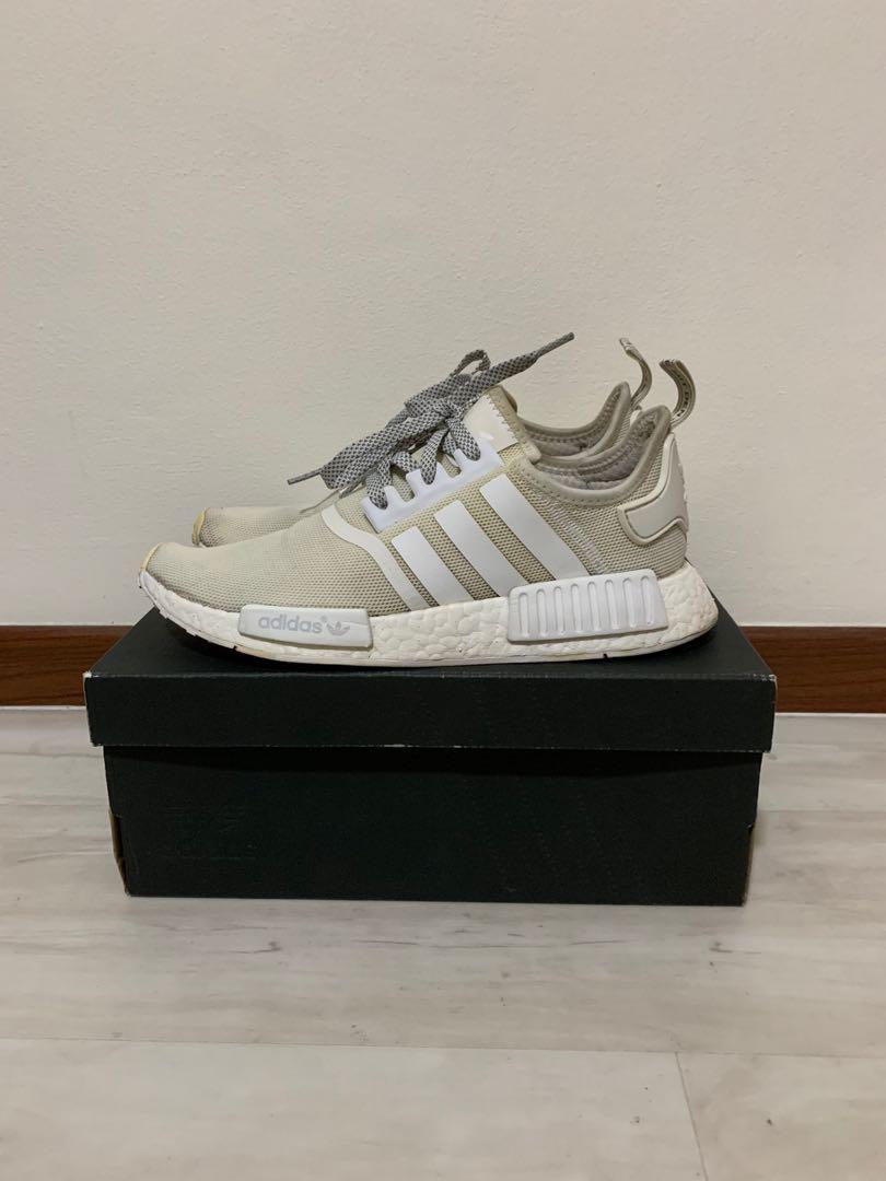 Adidas NMD R1 Triple White Culture Kings UK8 US8.5 Men s Fashion Footwear Sneakers on Carousell