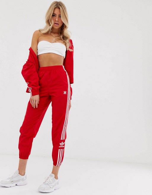 ADIDAS ORIGINAL ADICOLOR LOCKED UP LOGO TRACK PANTS Women s