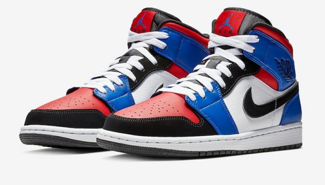 jordan 1s red blue and white