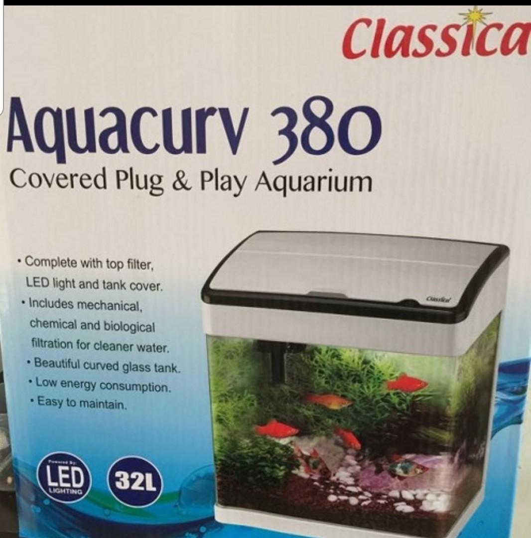 Aquacurv 380 aquarium tank, Pet Supplies, Homes & Other Pet Accessories