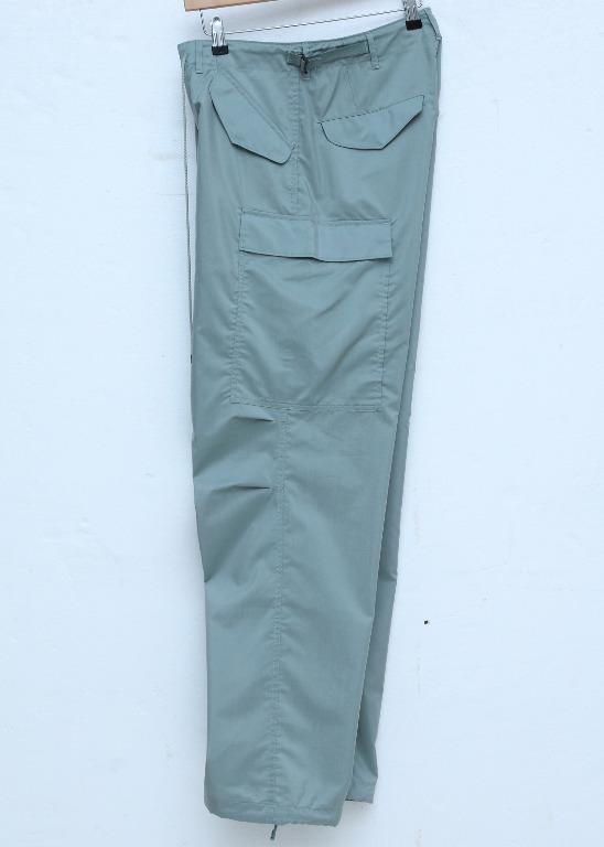 AURALEE 19SS Light Fix Polyester Fatigue Pants (Light Green), 男裝