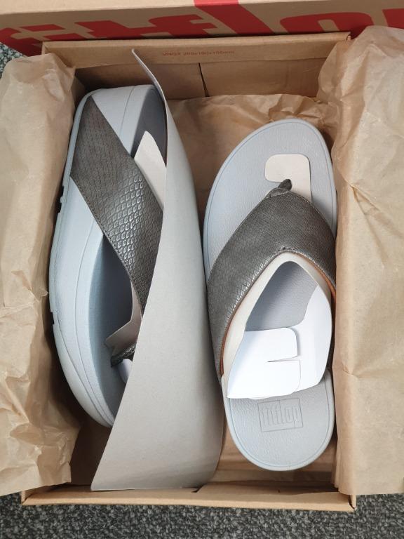 Authentic Fitflop SWOOP Shimmysnake Toe Posts Sandals Women s