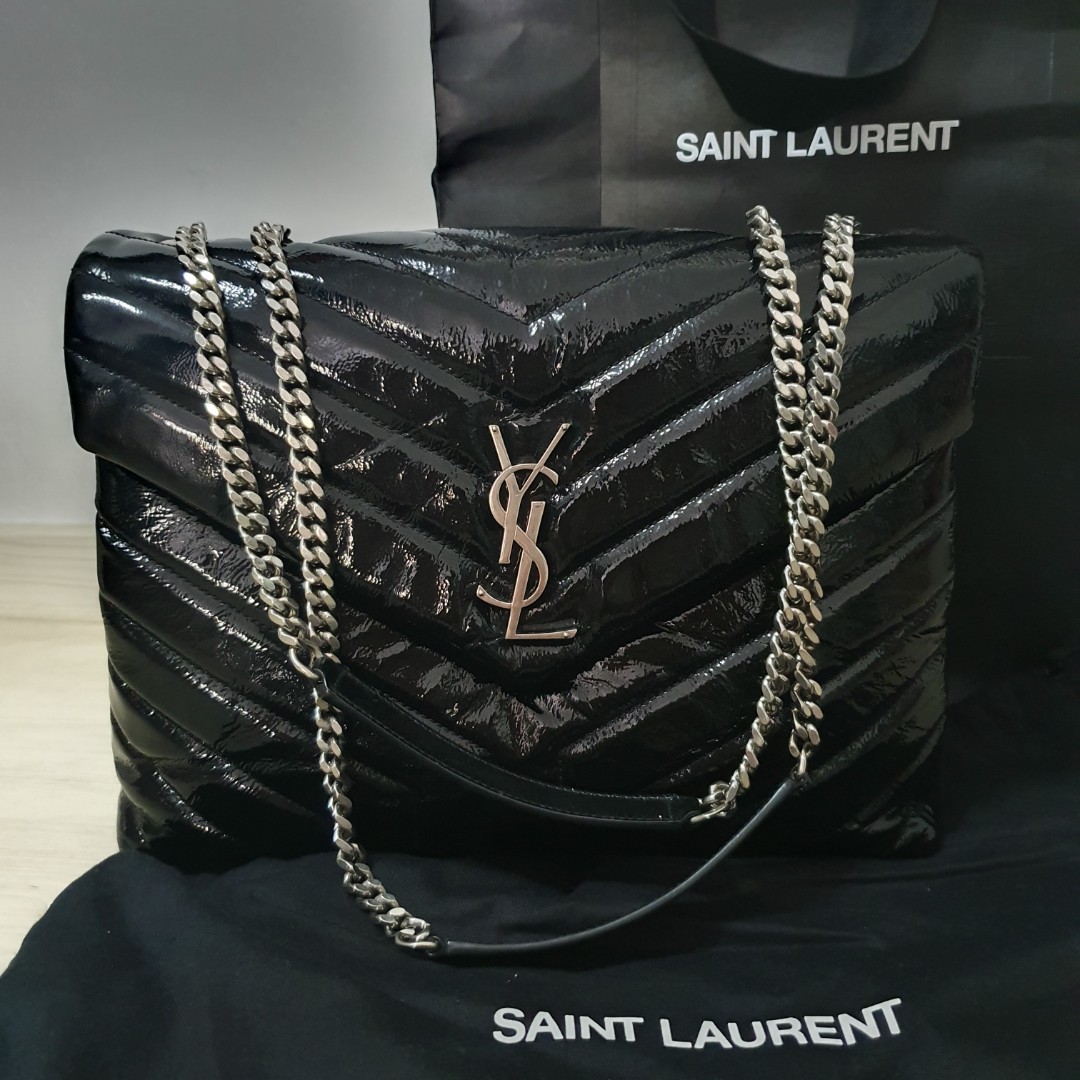 ysl loulou medium navy