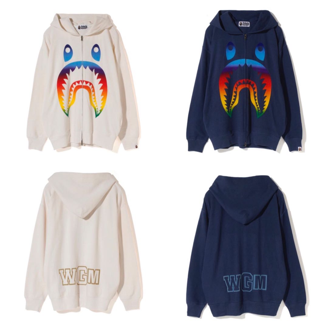Rainbow bape hotsell hoodie