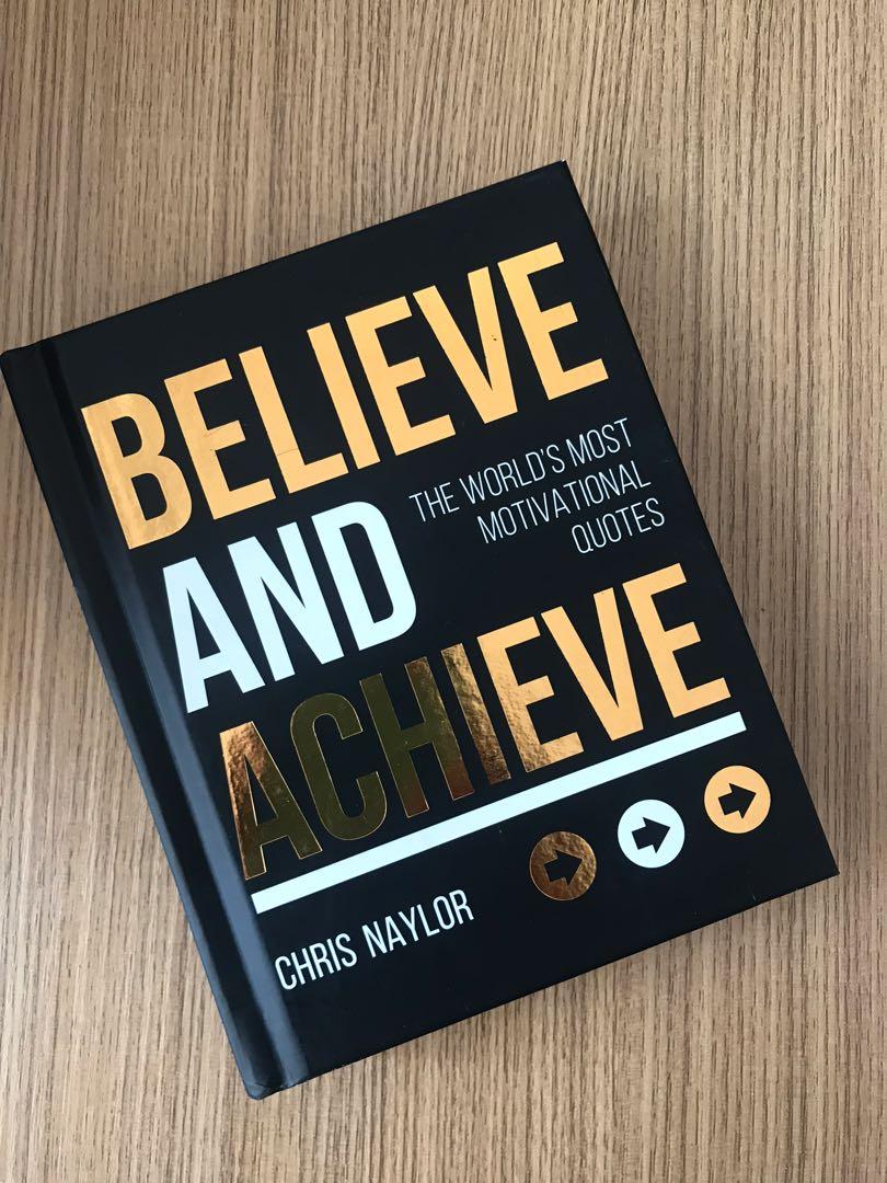 Believe And Achieve By Chris Naylor Hobbies Toys Books Magazines Religion Books On Carousell
