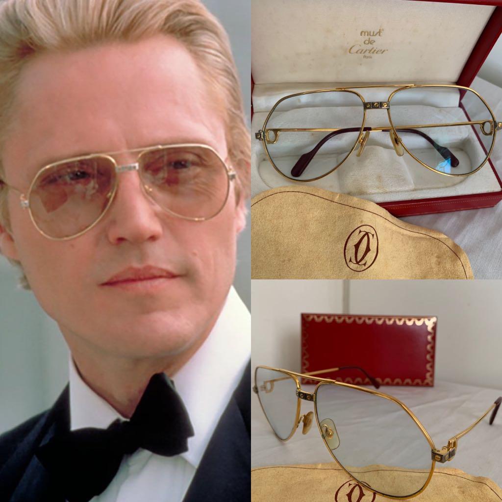 Cartier Santos Vendome Sunglasses 14K 