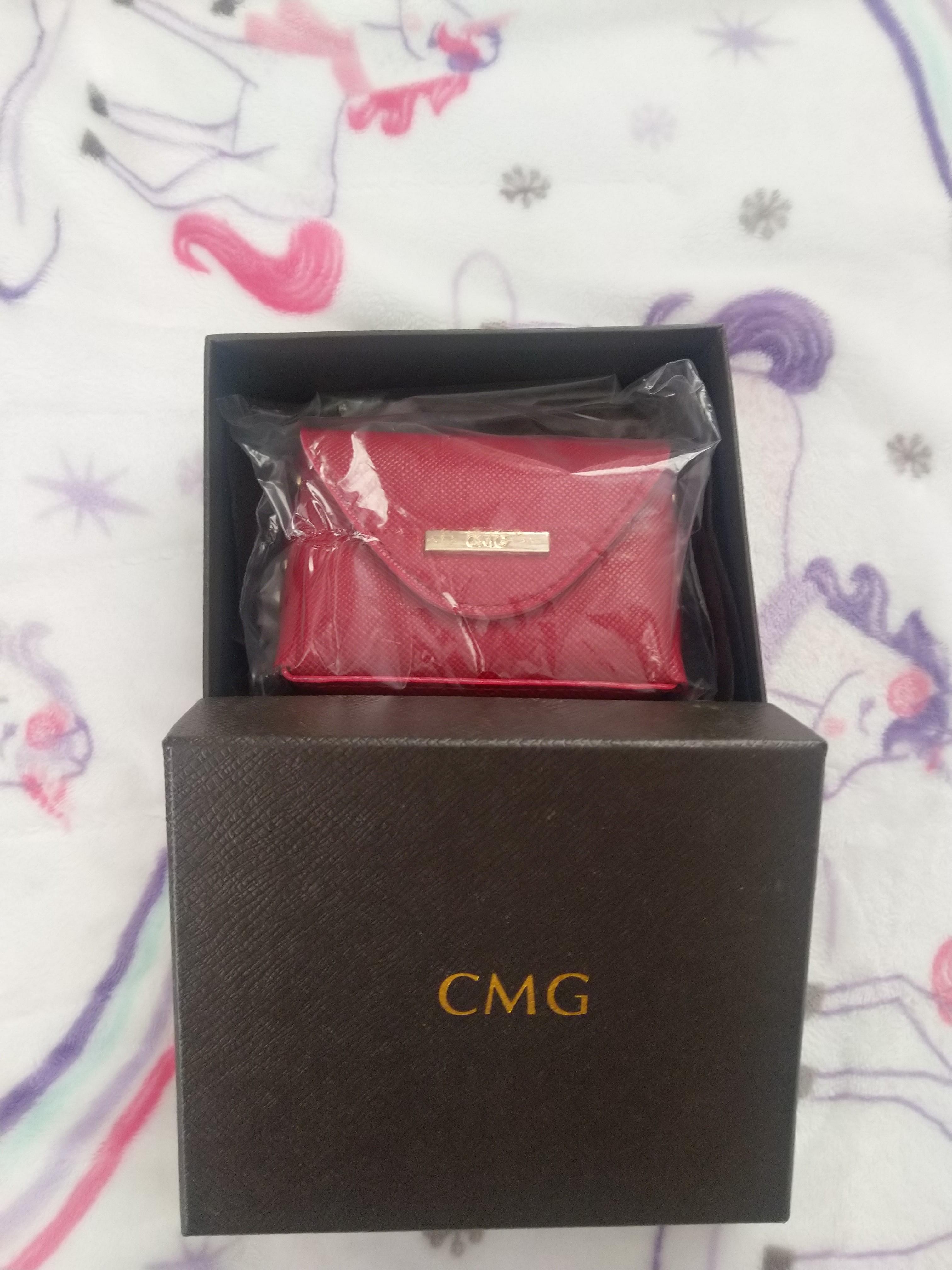 CMG Red coin purse Women s Fashion Bags Wallets Wallets Card holders on Carousell