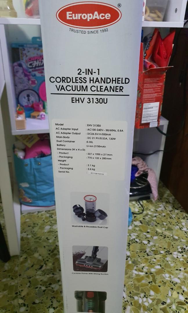 DISCOUNTED NEW EuropAce 2In1 Cordless Handheld Vacuum Cleaner EHV