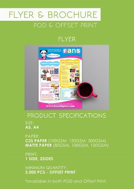 Flyer & Poster Printing / POD Printing/ Digital Printing