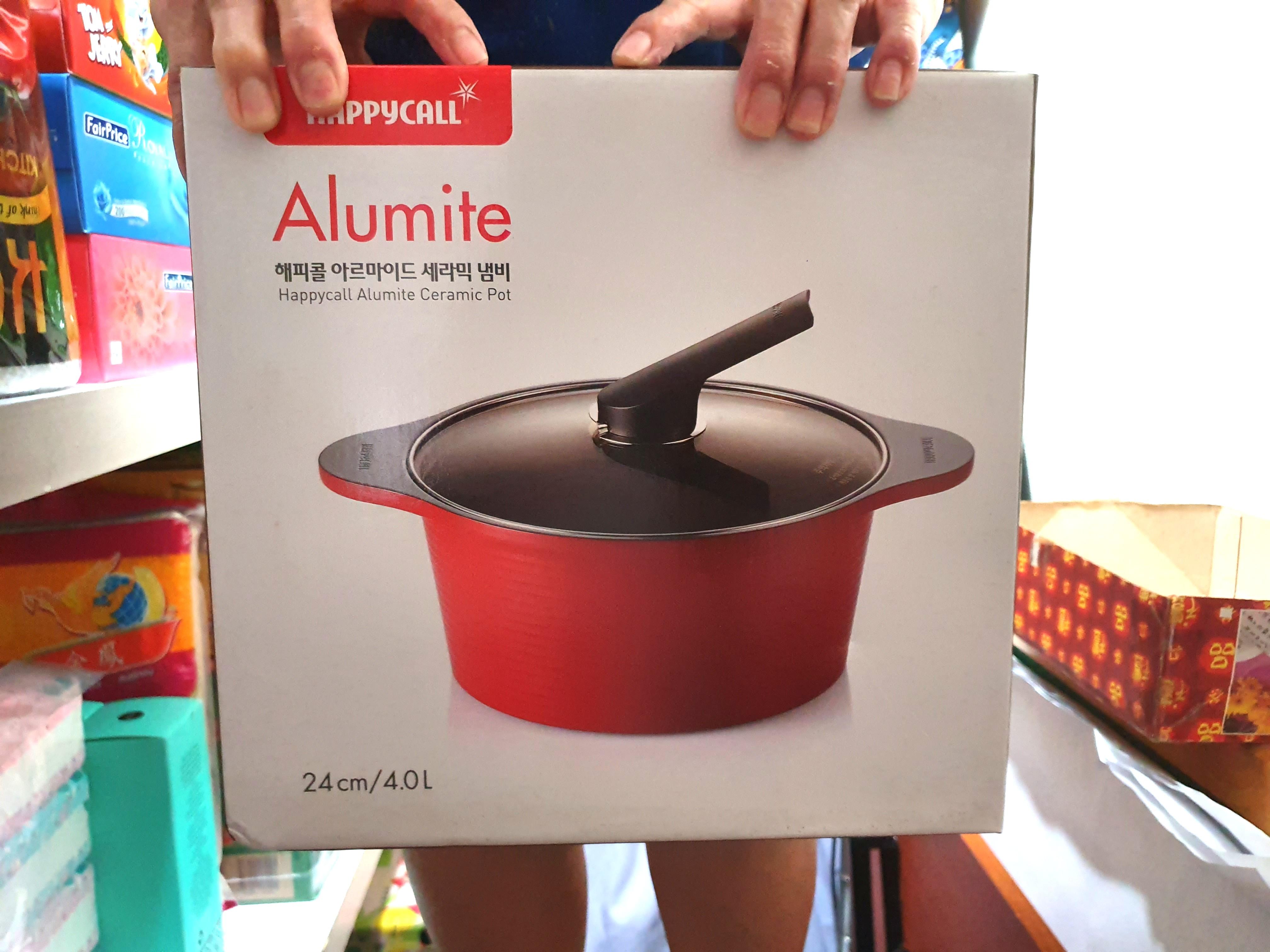 Happycall Alumite Ceramic Pot 24 Cm 4 0l Home Appliances Kitchenware On Carousell