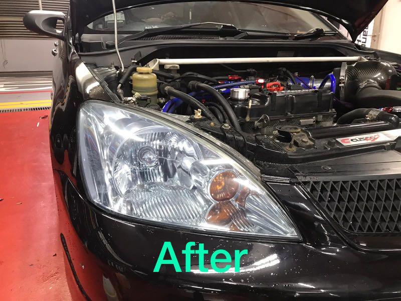 Lancer Cs3 headlamp tint light blue, Car Accessories, Accessories on ...