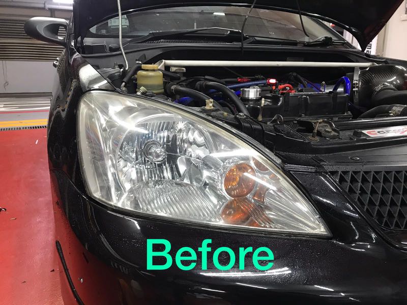 Lancer Cs3 headlamp tint light blue, Car Accessories, Accessories on ...