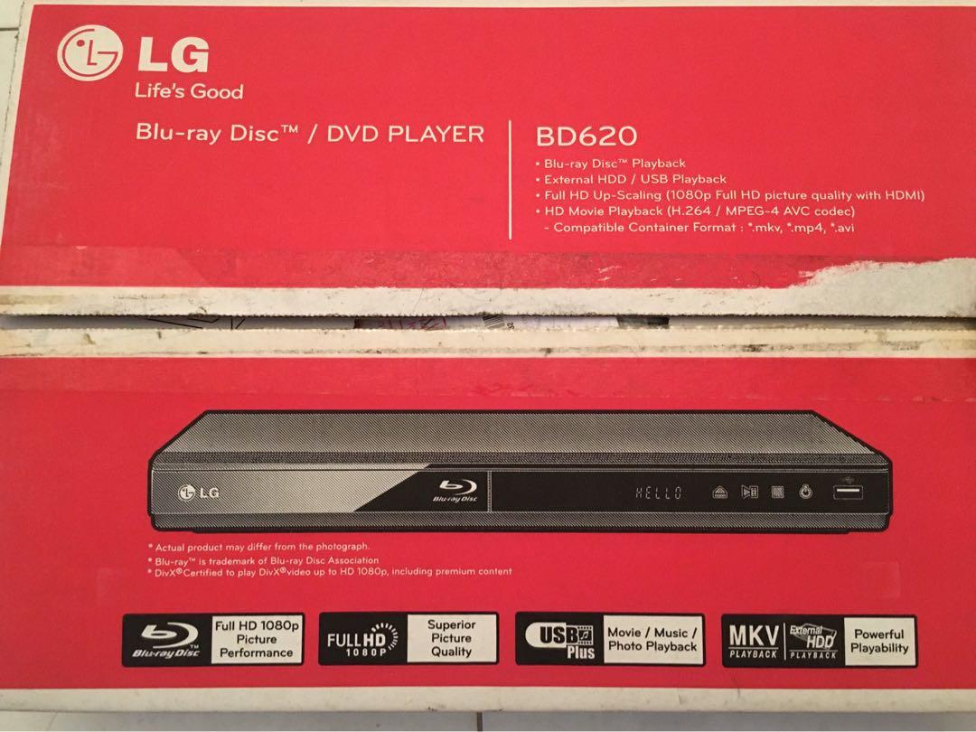 LG Bluray Disc/DVD Player, TV & Home Appliances, TV & Entertainment
