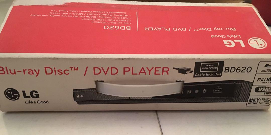 LG Bluray Disc/DVD Player, TV & Home Appliances, TV & Entertainment