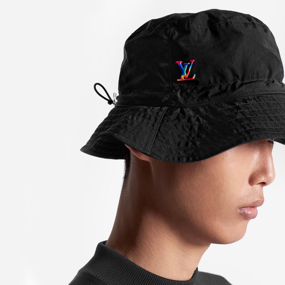 Authentic Louis Vuitton Black Nylon 2054 Packable Bob Hat – Paris