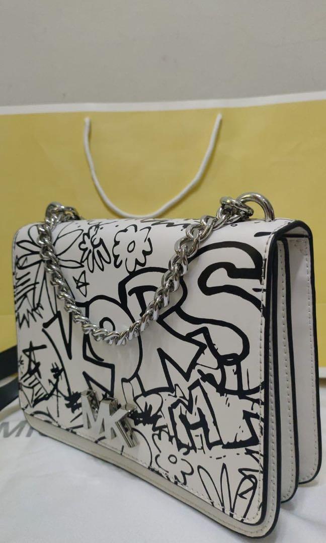 Michael michael kors mott metallic deco chain swing deals shoulder bag