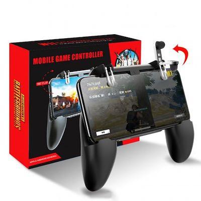 Mobile Game Controller (Category: Controllers) located in Singapore. Submitted by kondojoy (Listing ID 277383170, Image 1). Description: Mobile Game Controller Compatible for FPS games like PUBG etc Product Model: W10 Product Material: ABS Product Weight: 125g Product Size: 158x124x37mm Tensile Length: 33mm Suitable Model: 4.7-6.5 inches .