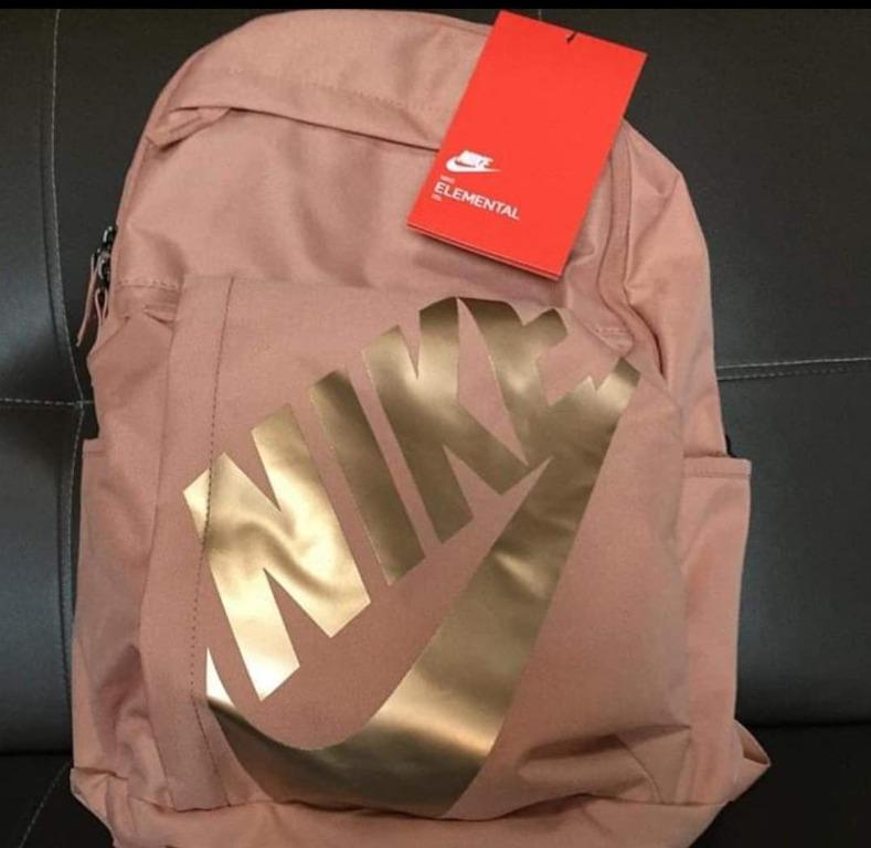 Nike Elemental Rosegold Backpack, Women's Fashion, Bags & Wallets