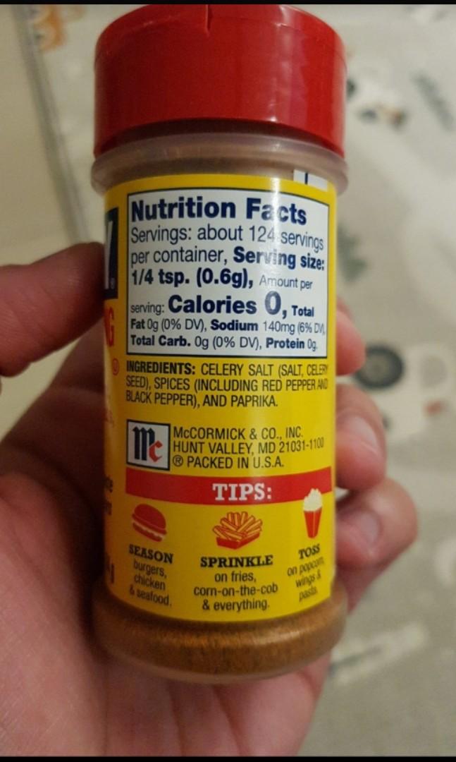 OLD BAY Shaker Bottle Seafood Seasoning, 70g, Food & Drinks, Spice