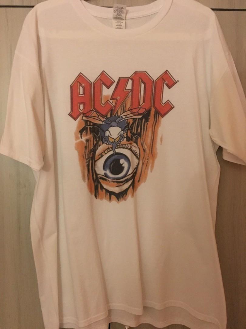 Oversized Vintage Acdc T Shirt Men S Fashion Clothes Tops On Carousell