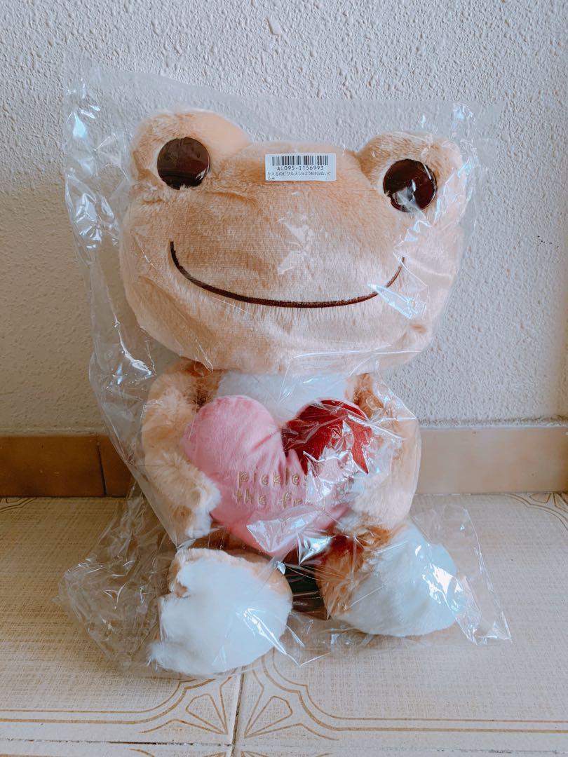 pickles the frog plush strawberry