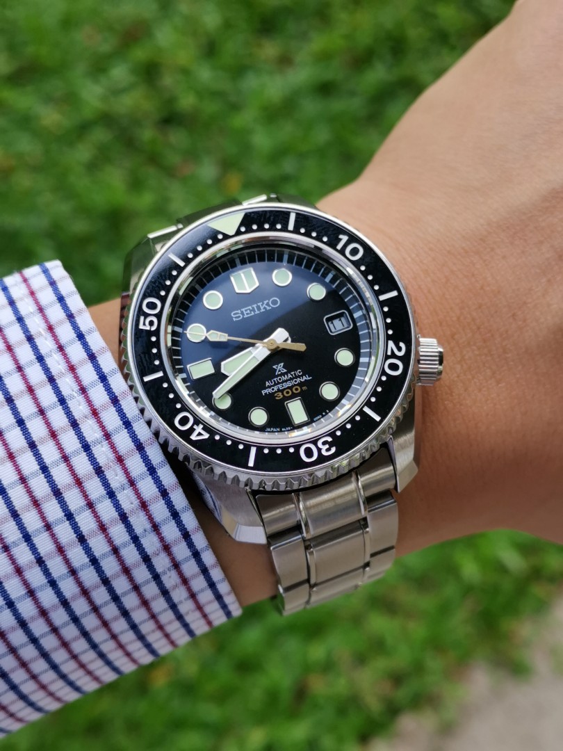 Seiko MM300 Black sla021 sbdx023 marinemaster diver, Luxury, Watches on  Carousell