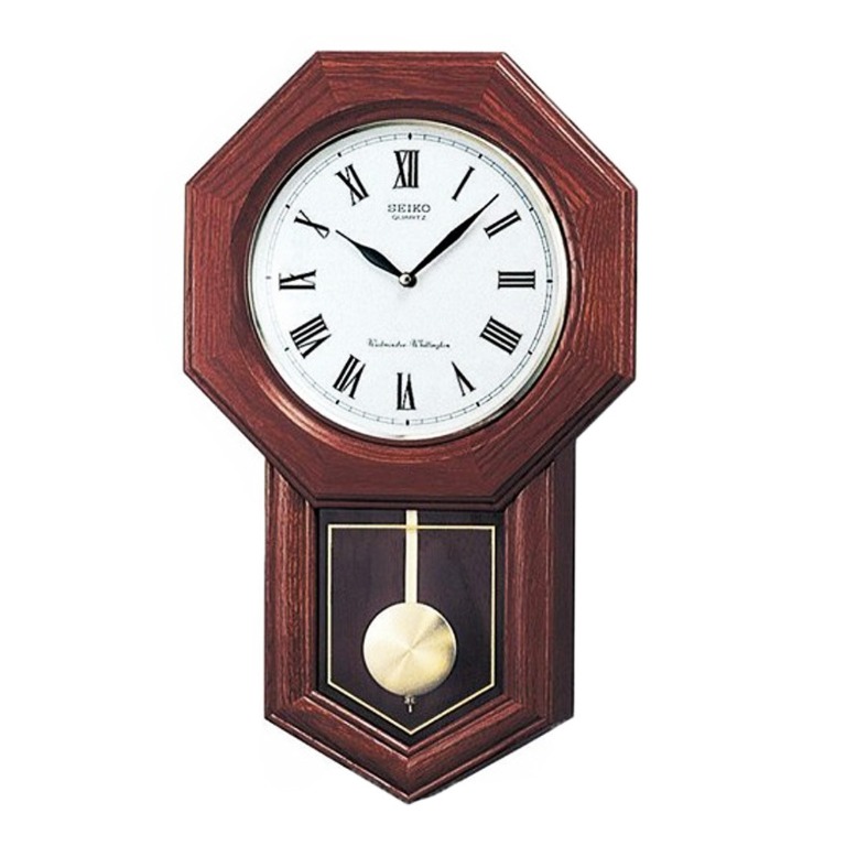 Seiko QXH102B Wooden Wall Clock (Singapore Only), Furniture & Home