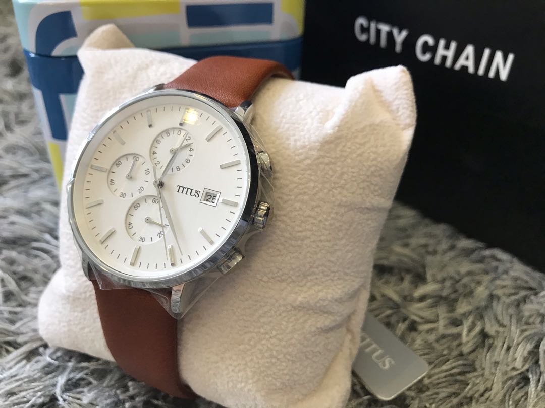 Solvil Et Titus by City Chain Men s Chronograph Watch