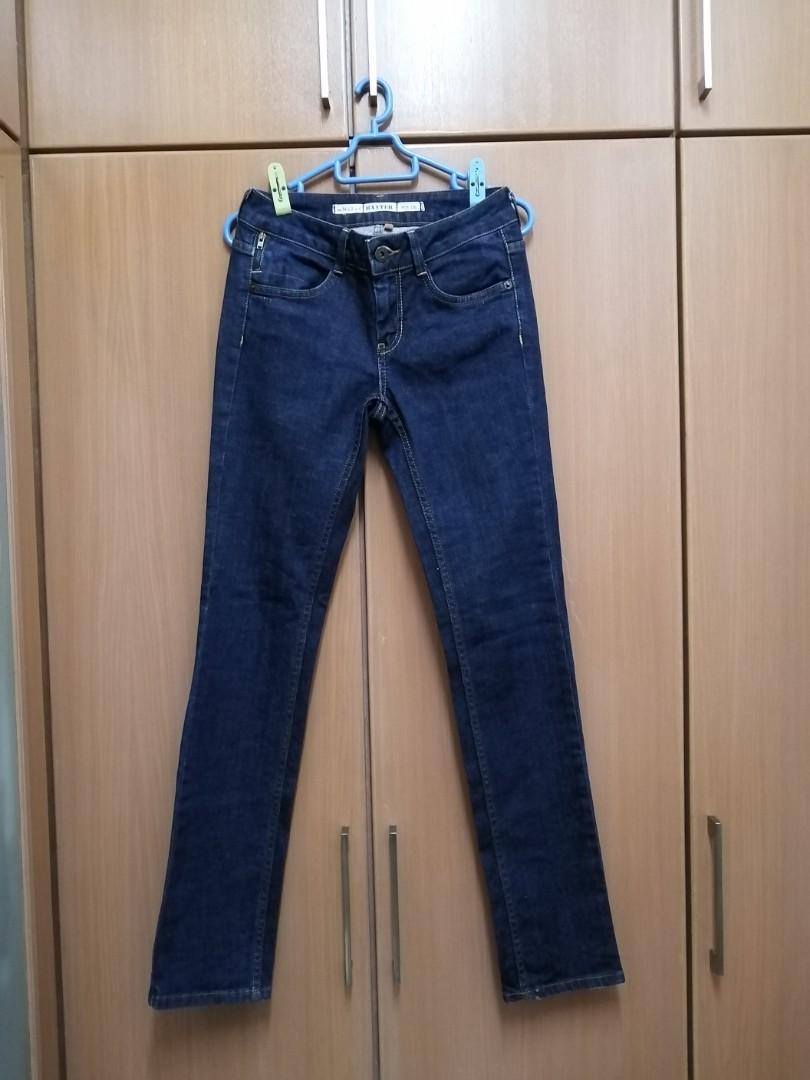 dark blue jeans topshop