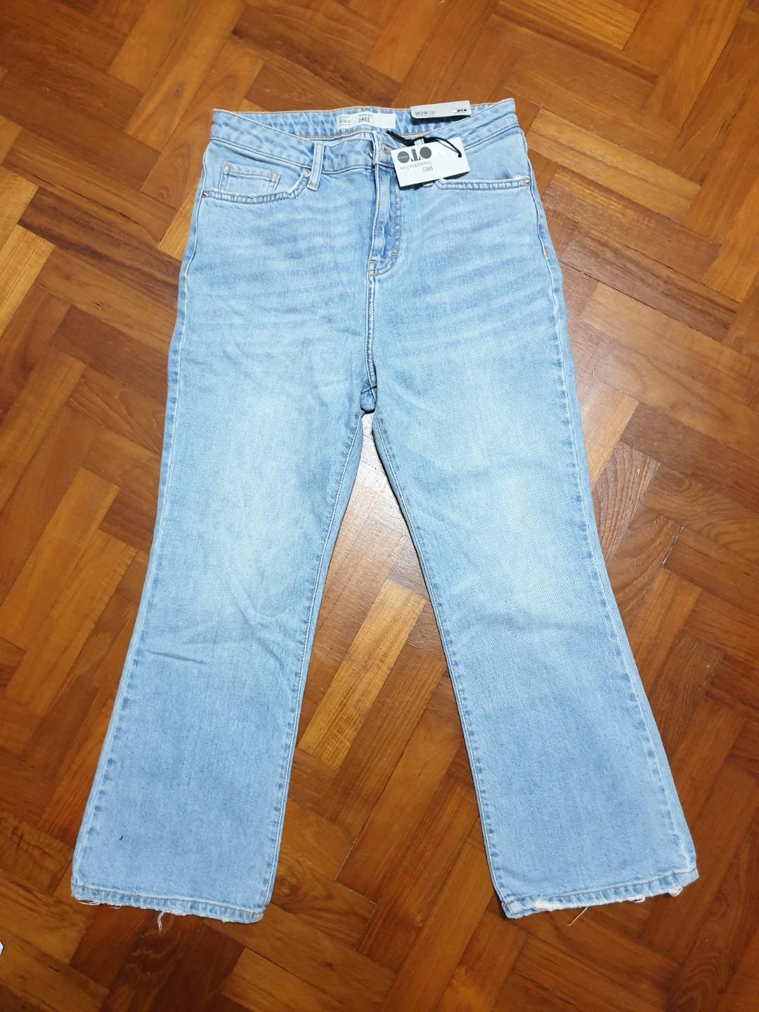 Topshop dree crop flare jeans new arrivals